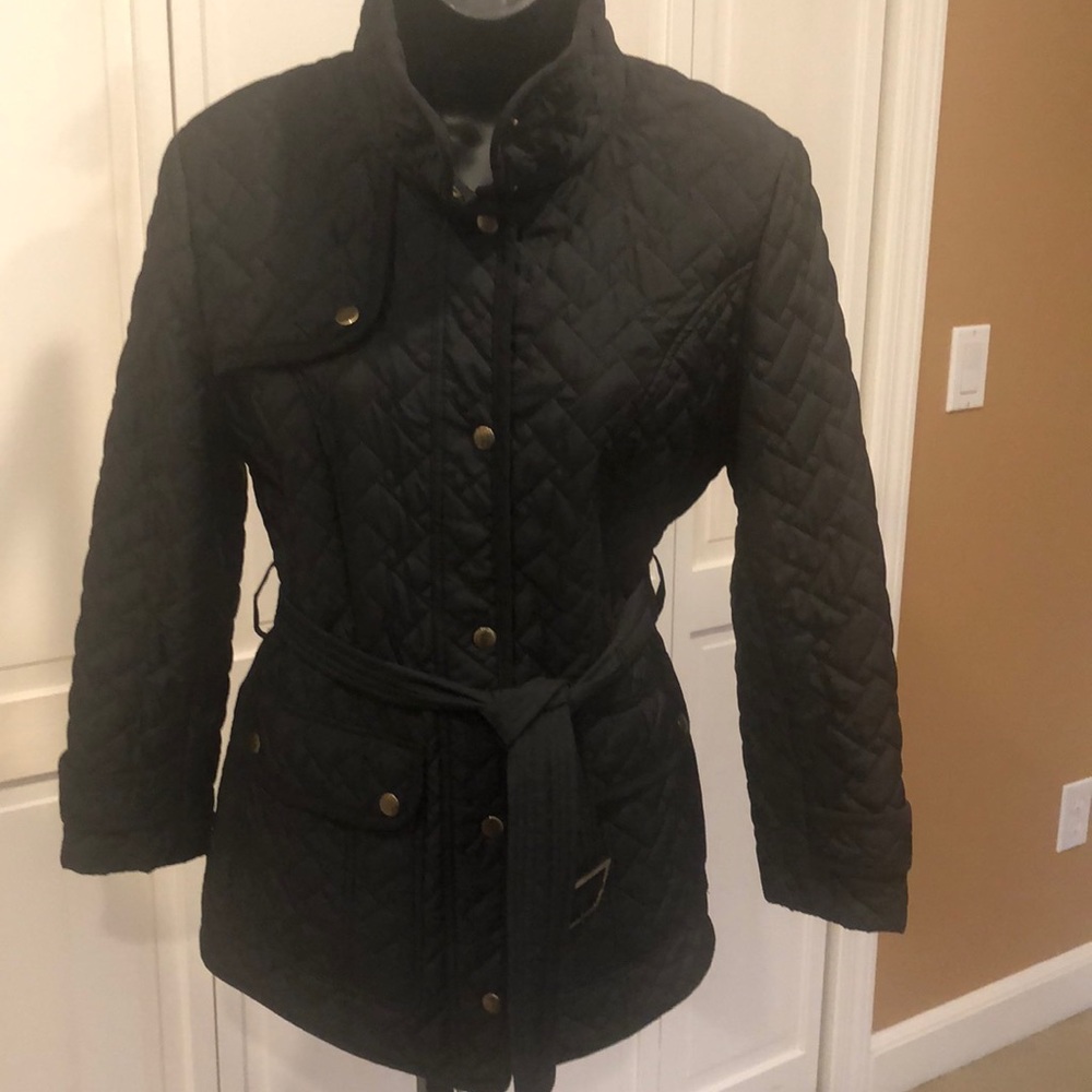 Cole Haan Quilt Belted Jacket - Size Small